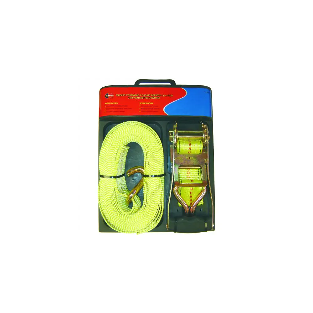 Tie Down Ratchet Set with J hook - ROD63100